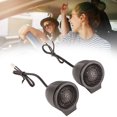 thumbnail image 1 of Car Tweeter, Aluminum +  2 Pieces Set 1 Inch Dome Tweeter Horn Stereo Speaker Audio Speaker Dome Tweeter Stereo Music High Sensitivity Car Audio System, 1 of 8