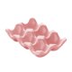 thumbnail image 2 of Soporte para bandeja de huevos con 6 agujeros, capacidad para 6 huevos frescos, organizador antideslizante para huevos, celosía de almacenamiento para Rosa BLESIY Soporte para bandeja de huevos, 2 of 8