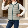 thumbnail image 6 of YUANxueke Kids Packable Lightweight Puffer Vest Quilted Padded Sleeveless Jacket Zip Up Fashion Warm Outwear Coat, 6 of 7