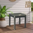 thumbnail image 2 of HYJY Adirondack Side Table, 18 Inch Square Outdoor End Table, HDPE Weather Resistant Coffee Table for Patio Balcony Deck Garden, Gray, 2 of 18