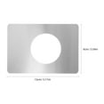 thumbnail image 2 of HAMPPLIES 2Pcs Door Reinforcement Plate for Wood Door Repair and Installation 13.00X9.00X0.20CM, 2 of 8