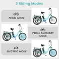 thumbnail image 5 of MOONCOOL MC350 Electric Tricycle for Adults, 350W Motorized Electric trike with 36V 10.4Ah Removable lithium battery,24"/26" 7 Speeds 3 Wheels Electric Bikes, 5 of 20