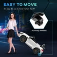 thumbnail image 4 of Qaba Mercedes-Benz AMG GTR Licensed 12V Kids Ride on Car with Remote Control, Soft Start, LED Lights, Music Horn & 3 Speeds for 3-6 Years, White, 4 of 9