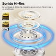 thumbnail image 3 of Audífonos De Diadema QCY H3PRO Bluetooth Inalámbricos 50dB Cancelación de Ruido Activa Blanco, 3 of 8