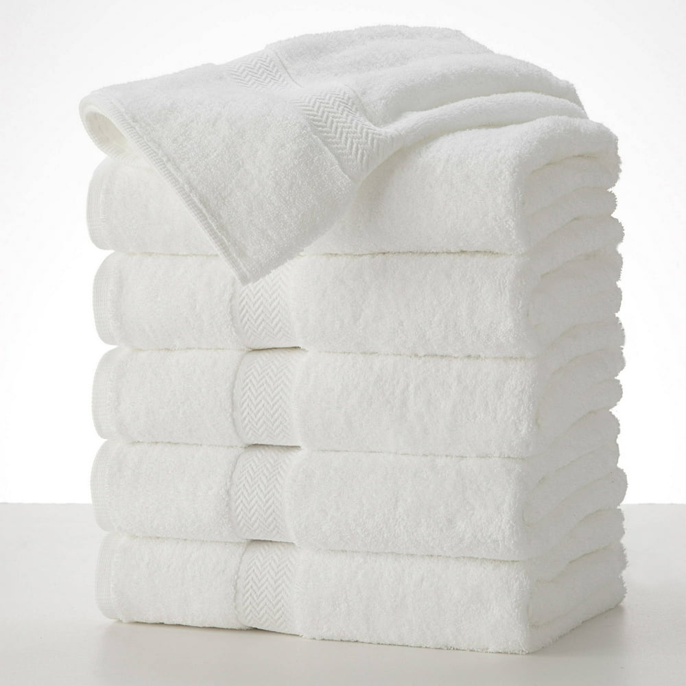 Martex Commercial Cotton 6 PC Bath Towel Set in White