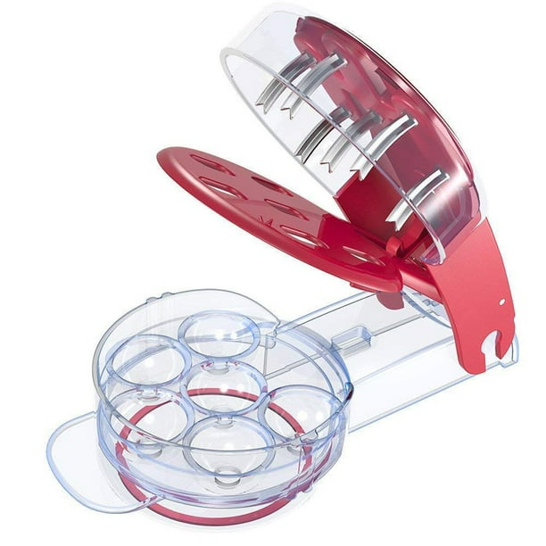 Cherry Stoner Pitter Abs Pp Material Multiple Seed Remover Kitchen Hand Squeeze Tool Pit Juice Container Walmart Com Walmart Com
