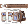 thumbnail image 2 of Billetera Retro Gran Capacidad Color Marron Malubero Malu1879, 2 of 3