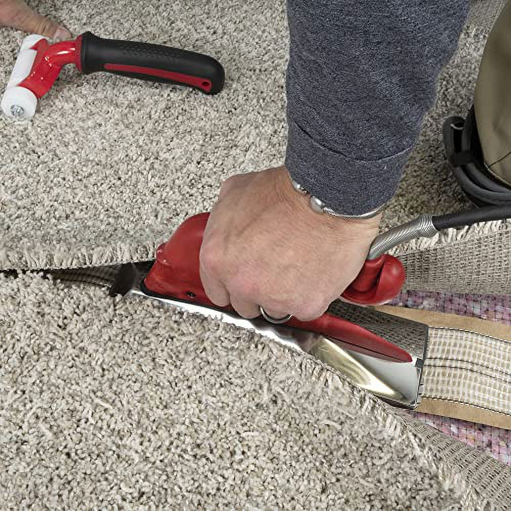 YLXINGG Deluxe Heat Bond Carpet Iron - Non-Stick Grooved Base, Temperature Control - Red — Residential Use, Standard Application
