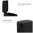thumbnail image 5 of Innovaze 11.9 Gal./ 45 Liter  Slim Stainless-Steel-Made Step-on kitchen Trash Can (Matt Black), 5 of 8