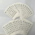 thumbnail image 7 of 60 Pcs Bingos Paper Game Cards With Unique Number Party Table Games Cards Family Bingos Game Accessories Durable, 7 of 7