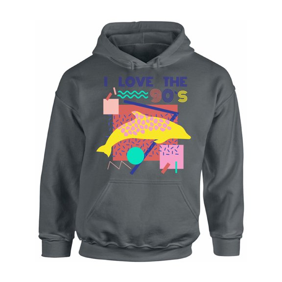 Awkward Styles I Love 90's Hoodie 1990's Themed Party Hooded Sweatshirt