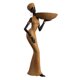 thumbnail image 5 of Estatua de dama tribal africana, adorno de resina, pieza de arte coleccionable hecha a mano para Estilo D, 5 of 9