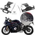 thumbnail image 2 of Wmool Modified Short Tail Stainless Steel Rear Wing-Folding License Plate Holder GXY, 2 of 5