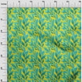 thumbnail image 2 of oneOone Cotton Cambric Yellow Fabric Leaves Quilting Supplies Print Sewing Fabric By The Yard 56 Inch Wide, 2 of 4