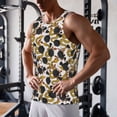 thumbnail image 5 of Zufioo Snake And Rose Print Men's Vest, Sleeveless Quick-drying Muscle T-shirt, Suitable for Sports Fitness, Home Leisure Wear-4X-Large, 5 of 7