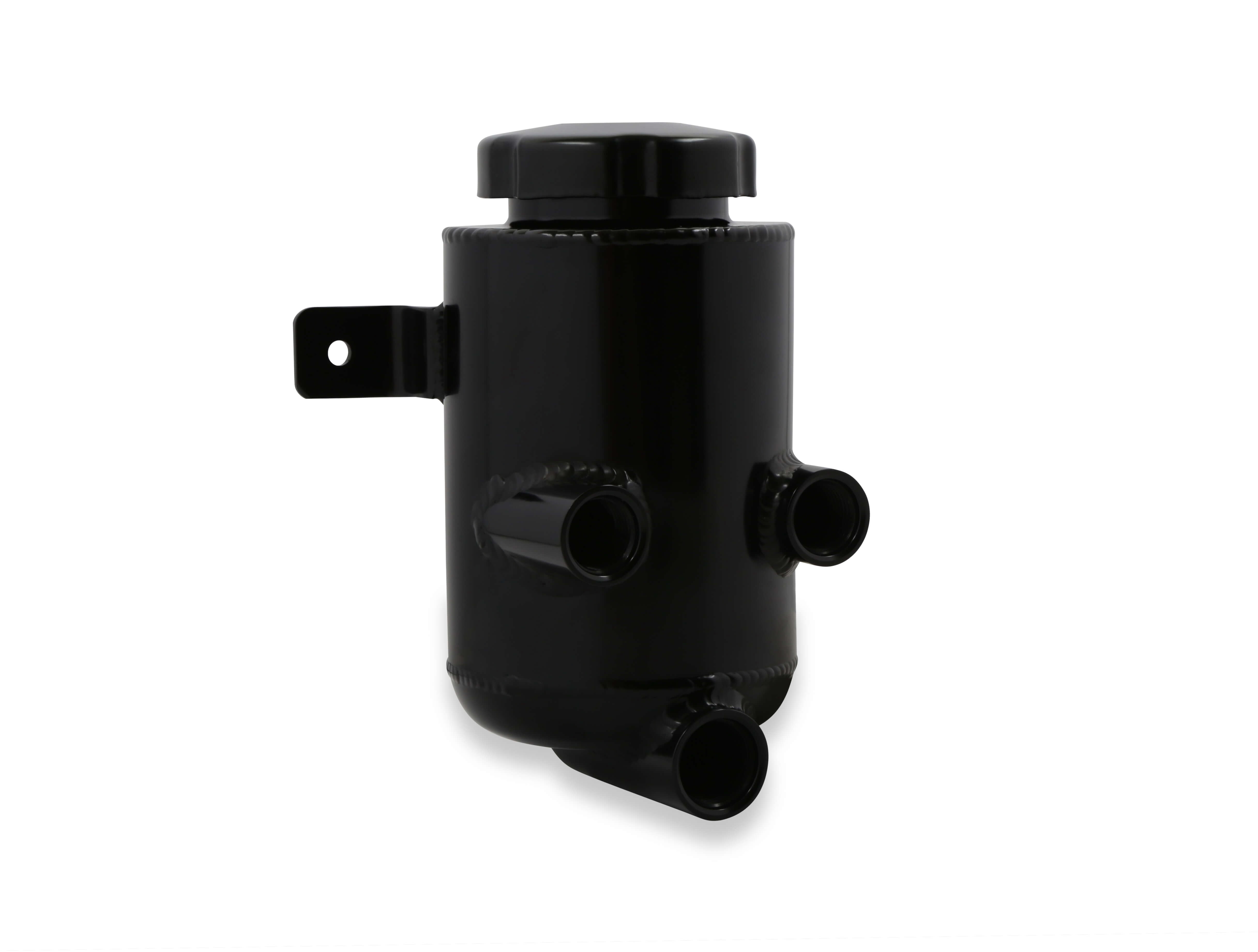 Holley 198-212 Power Steering Remote Reservoir Black Aluminum