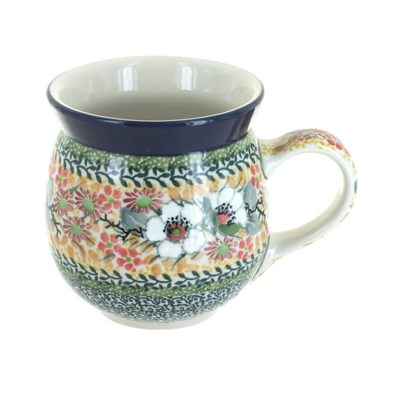 Blue Rose Polish Pottery Jasmine Bubble Mug