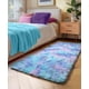 thumbnail image 4 of Alfombra PAGISOFE Furry Rainbow Púrpura Rosa Suave 61x122 cm, 4 of 9