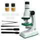 thumbnail image 2 of Kit de microscopio 200X-600X-1200X | Luz LED ajustable | Ocular de vidrio de alta definición | Base de metal | Accesorios completos para la ciencia | Set de laboratorio para el hogar | Funciona con, 2 of 9