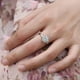 thumbnail image 5 of Anillo redondo de moda informal elegante con decoración de circonita giratoria de lujo para mujer y Chica, 5 of 5