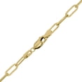 thumbnail image 5 of SZUL Women's 14K Yellow Gold Filled 3.5MM Flat Link Paperclip Chain With Lobster Clasp - 20 inch, 5 of 7