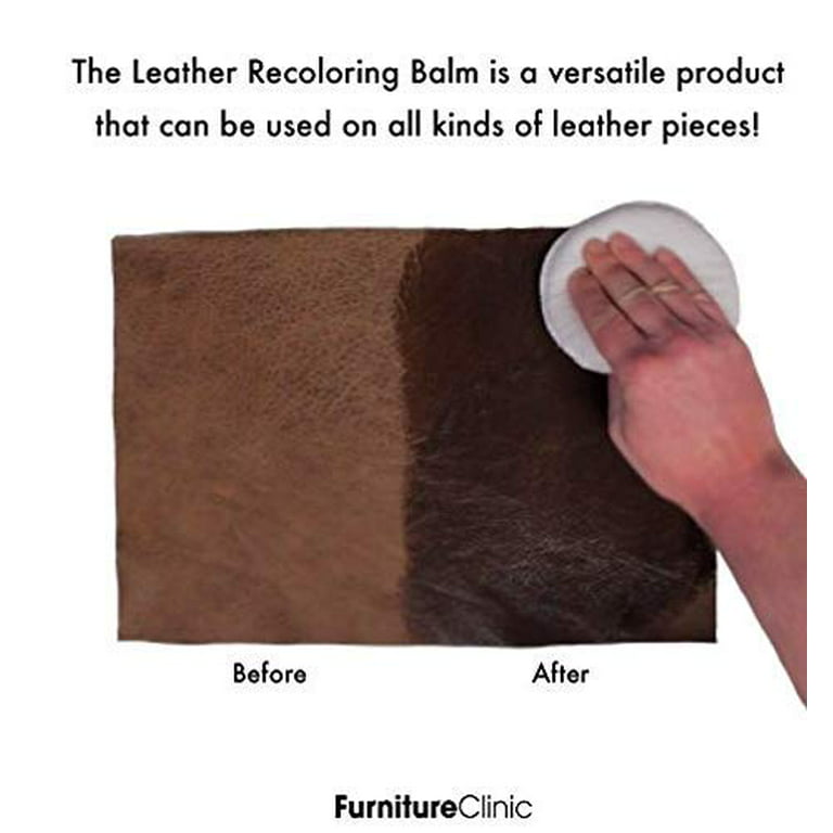 The Original Leather Recoloring Balm by Furniture Clinic - 16 Color Options  - Leather Repair Kit for Furniture - Restore Couches, Car Seats, Clothing