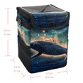 thumbnail image 5 of Whale Car Trash Can: Foldable with Lid, Leak-Proof, Hanging Storage Bag - Trash Can for Car, Car Garbage Can, 5 of 6