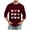 Wine, variant on HaoXianJian Men's Graphic T-Shirt Love Heart Printed T-Shirt 3/4 Sleeve Tshirt Top Cute Printed T-Shirt Valentine's Day Tops Casual Valentines Gifts Plus Size 2X 3X 5X