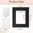 thumbnail image 2 of Uxcell 1Pcs Picture Mat 8"x10" Bevel Cut Frame Mattes for Display Art Measuring Black, 2 of 7