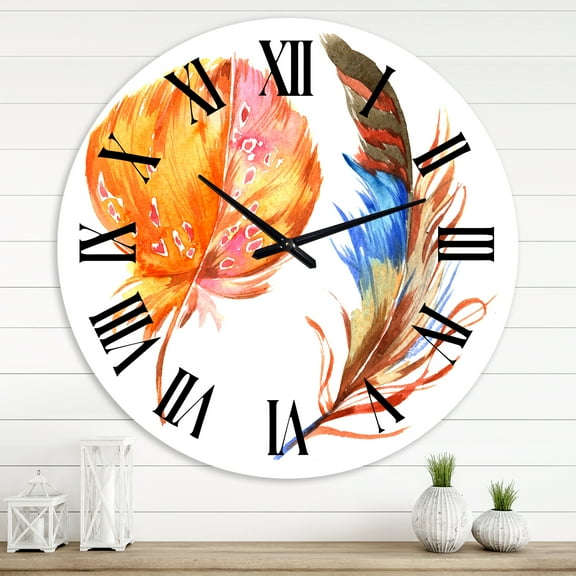 Designart 1 in Quartz Bohemian Wall Clock