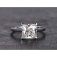 thumbnail image 4 of 1 Carat Solitaire Moissanite Wedding Ring in 10k White Gold for her, 4 of 5