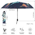 thumbnail image 3 of FORMRS Travel Umbrella Folding Auto Open Close Windproof Rain UV Protection, Rocket Pattern, 3 of 8