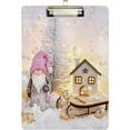 thumbnail image 1 of FMSHPON Christmas Merry Santa Elf Clipboard Hardboard Wood Nursing Clip Board and Pull for Standard A4 Letter 13x9 inches, 1 of 4