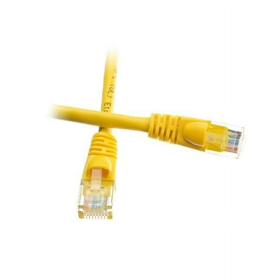 Cat6 Yellow Ethernet Patch Cable, Snagless & Molded Boot - 3 ft.