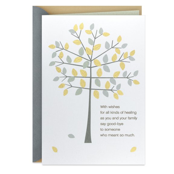 Hallmark Sympathy Card (Wishes of Healing and Love)