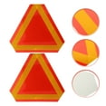 thumbnail image 4 of 2 Pcs Slow Moving Vehicle Sign Triangle Sign Rear Reflector Reflective Board, 4 of 9