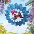 thumbnail image 3 of 3D Dynamic Rotating Wind Chime Stainless Steel Color Metal Sheet Wind Rotating Energy Courtyard Art Outdoor Metal Hanging Wind Chime, 3 of 7