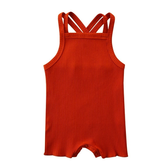 lulshou Girls Sleeveless Baby Bodysuit for Summer, Breathable Romper for Infant