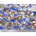 thumbnail image 2 of Soimoi Rayon Fabric Two Tone With Grey Camouflage Print Sewing Fabric Yard 42 Inch Wide, 2 of 3