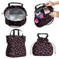 thumbnail image 2 of Pioneer Flower Floral Print Pattern Drawstring Lunch Bag Women - Drawstring Lunch Bag Insulated for Work Office - Stain-Resistant Large Lunchbags for Women with Multi-Pockets, 2 of 6