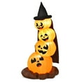 thumbnail image 6 of Gymax 7ft Inflatable Pumpkin Combo Halloween Decoration w/ Built-in LED Lights, 6 of 6