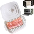 thumbnail image 2 of Microwave Bacon Cooker with Cover,Bacon Microwave Tray with Lid ＆ Handles No Mess Crispy Bacon Tray for Microwave Cooking,Bacon Cooker For Microwave Oven, 2 of 7