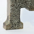 thumbnail image 3 of HANDMADE ECO-FRIENDLY "F" WOOD ALPHABET LETTER BLOCK FOR WALL MOUNT & TABLE TOP DÉCOR, Gray Antique Color, Traditional Design, Letter Block For Study Room, Kids Room, Living Room, Hall, Cabin, Offices, 3 of 4