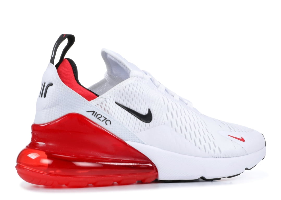 Nike Air Max 270 Men s Sneaker White Black University Red Size 11.5 BV2523 100 Walmart