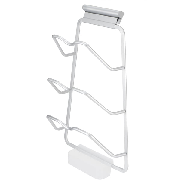 Estante de almacenamiento de tapas, soporte para tapa de olla de utensilios de cocina montado en la pared de 3 niveles multifuncional