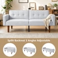 thumbnail image 5 of Bocarali 68.11" Convertible Futon Sofa Bed, Fabric Couch with Adjustable Backrest, 5 of 7
