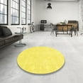 thumbnail image 3 of Ahgly Company Indoor Rectangle Contemporary Yellow Abstract Area Rugs, 2' x 4', 3 of 6