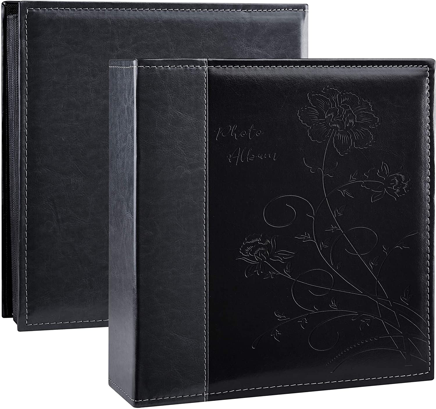 Photo Album 4x6 500 Photos, Large Capacity Wedding Family Leather Cover