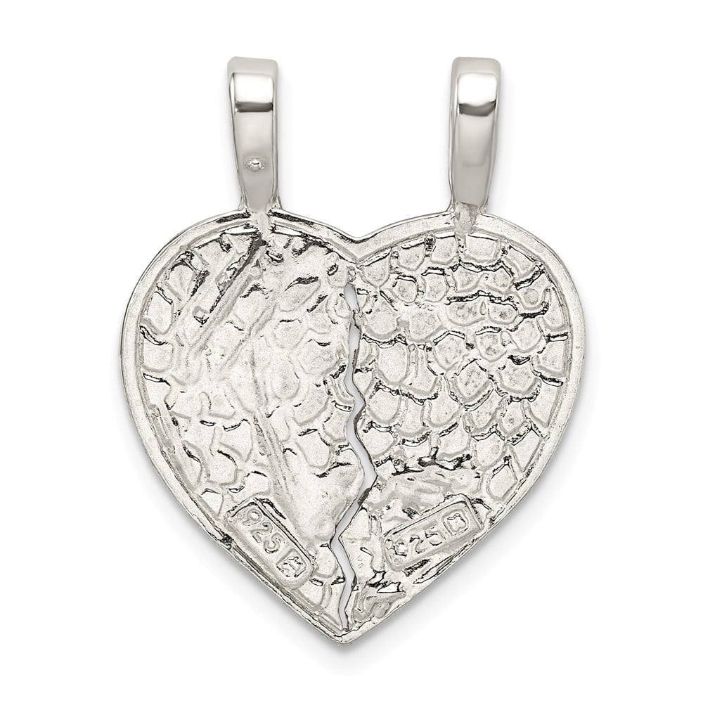 0.83 x 1.22 Inches FB Jewels Solid 925 Sterling Silver Heart Locket