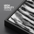 thumbnail image 4 of PixonSign Framed Canvas Print Wall Art Graphic Tiger Stripe Print Animals Wildlife Digital Art Modern Art Glam Closeup Dramatic Ultra Black and White for Living Room, Bedroom, Office - 24"x36" Black, 4 of 5